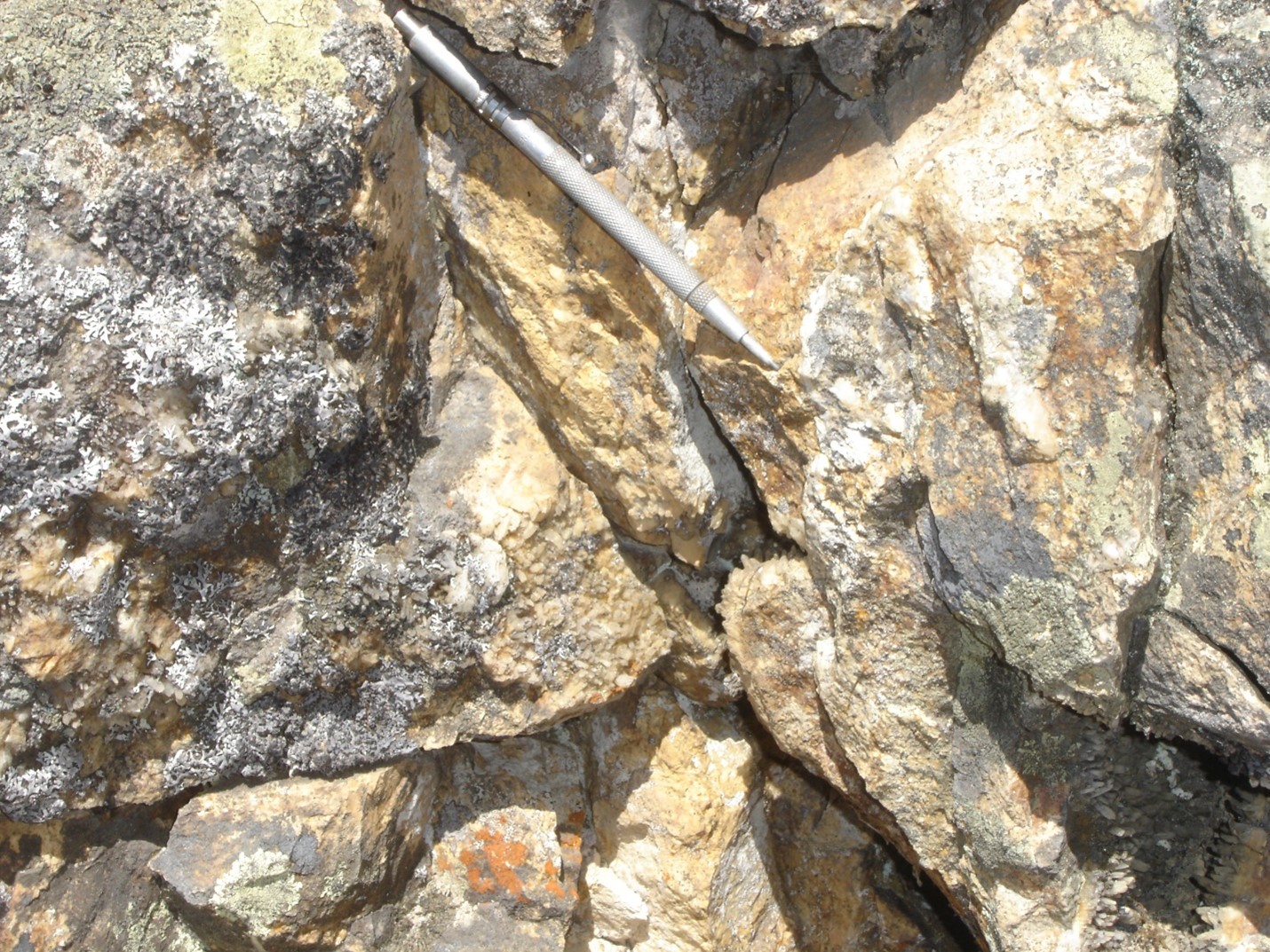 Gold and silver bearing rocks – Pena Blanca Gold and silver bearing rocks – Pena Blanca